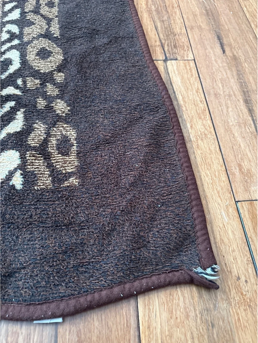 Vintage Hi Pile Leopard Throw Blanket by San Marcos Animal Print 56x76
